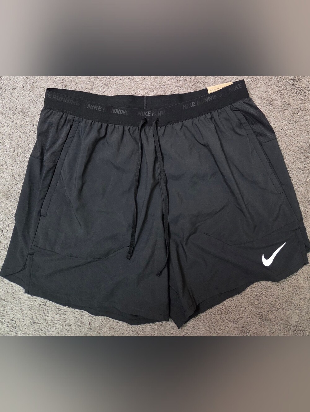 Nike Stride Men’s Black Running Shorts